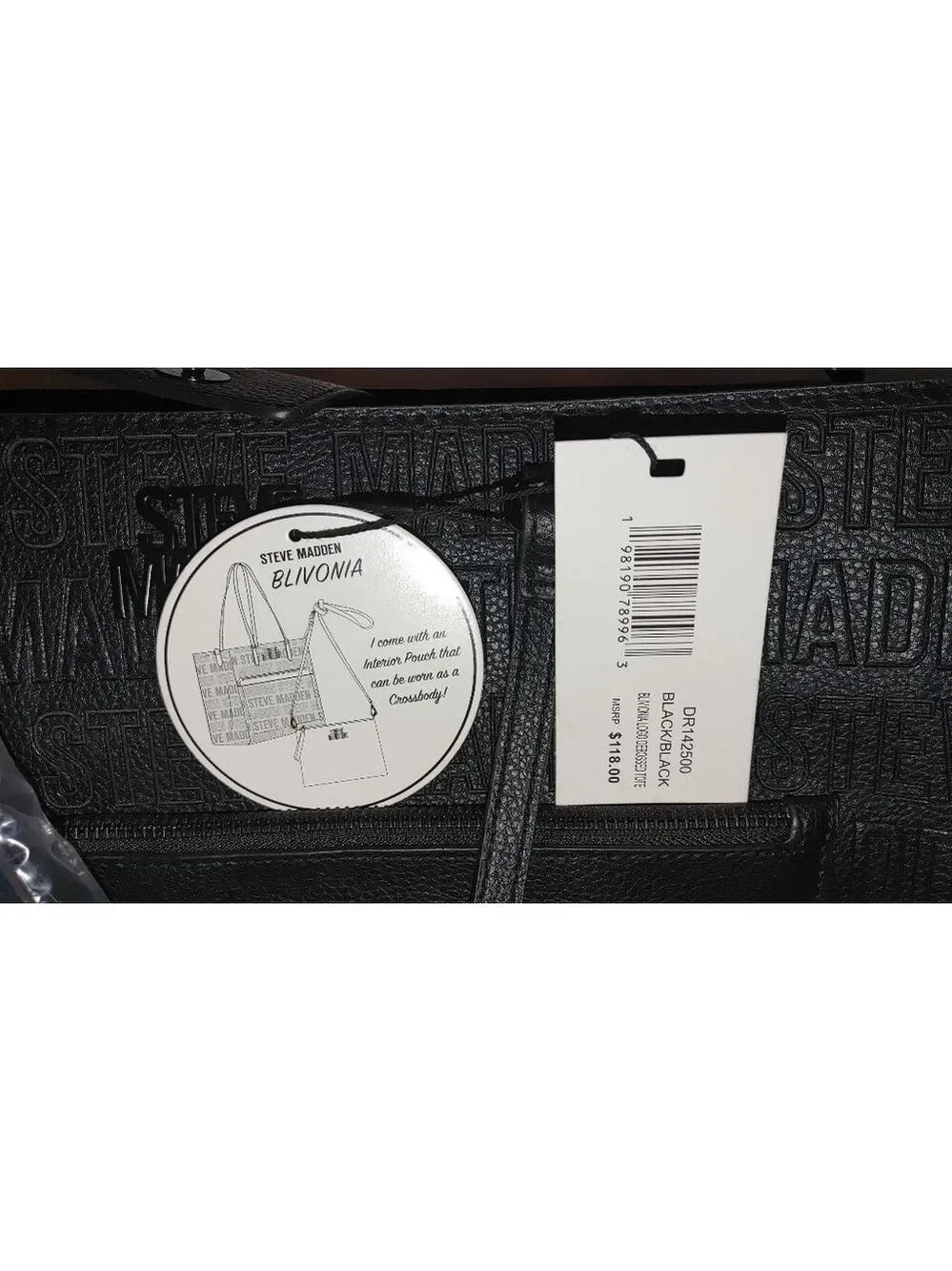 Steve Madden Blivonia Tote Set x4 NWT